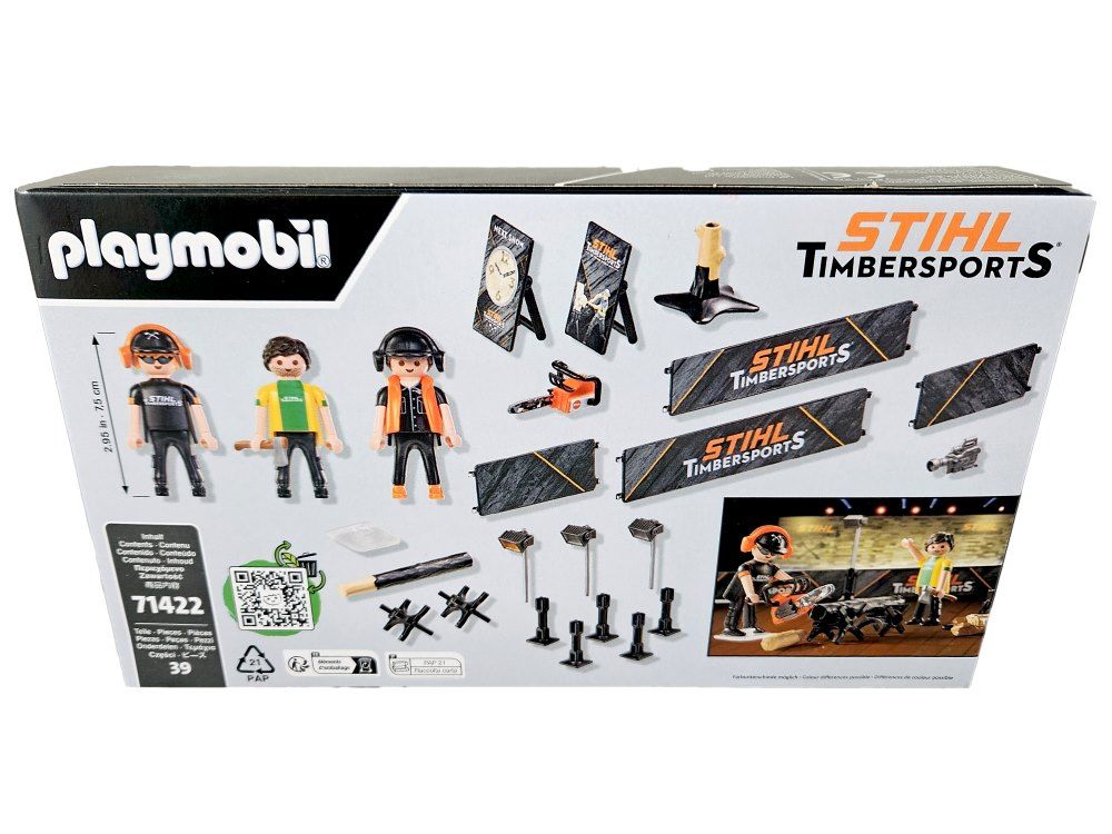 Playmobil STIHL Timbersports Edition Rückseite